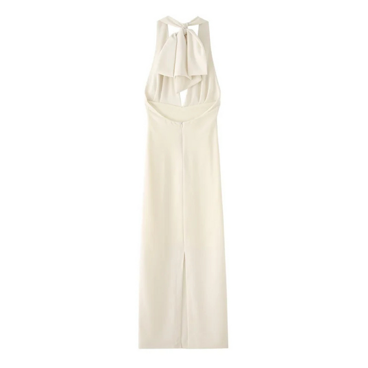 Heike | Rückenfreies, schulterfreies Sommer-Midikleid für elegante Abende