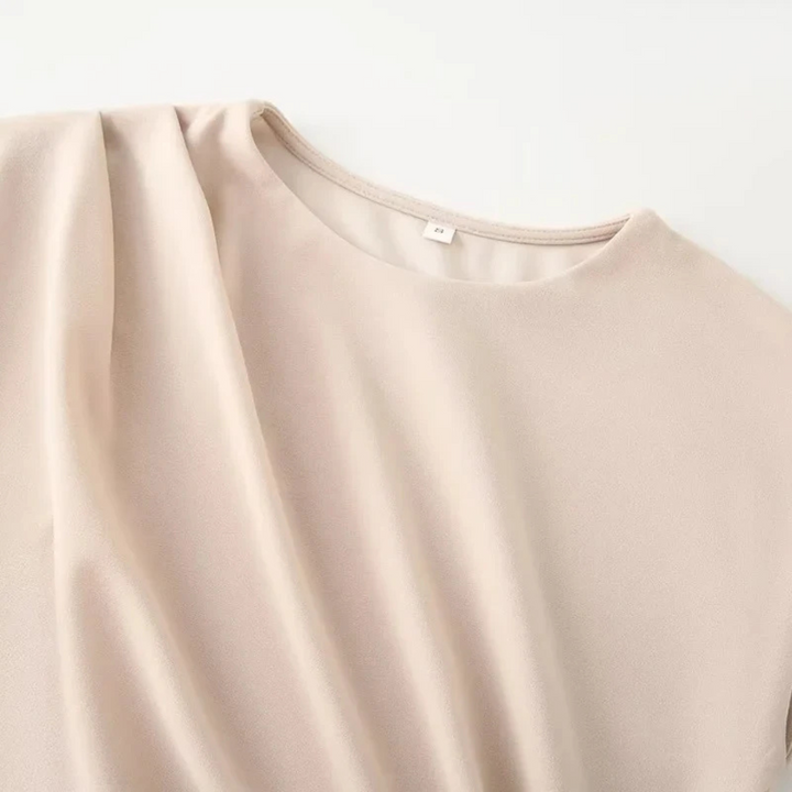 Katrin | Schickes Rüschenkleid – Ärmelloses Sommer-Midikleid für elegante Partys