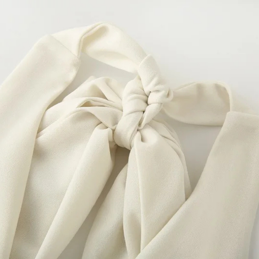 Heike | Rückenfreies, schulterfreies Sommer-Midikleid für elegante Abende