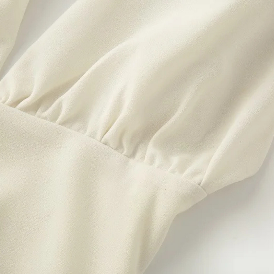Heike | Rückenfreies, schulterfreies Sommer-Midikleid für elegante Abende