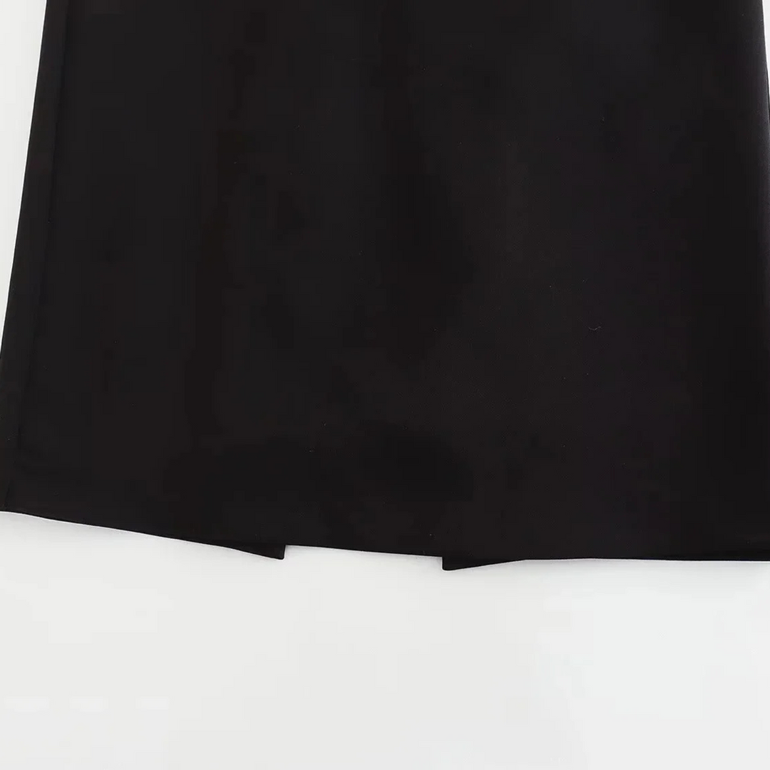Brigitte | Schulterfreies Schwarzes Corsagenkleid