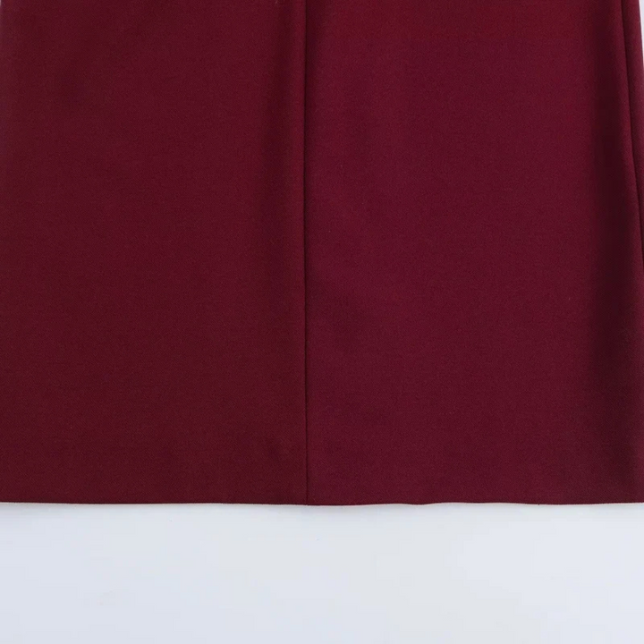 Ingrid | Ärmelloses, elegantes Midikleid mit Drapierung für Abend und Party
