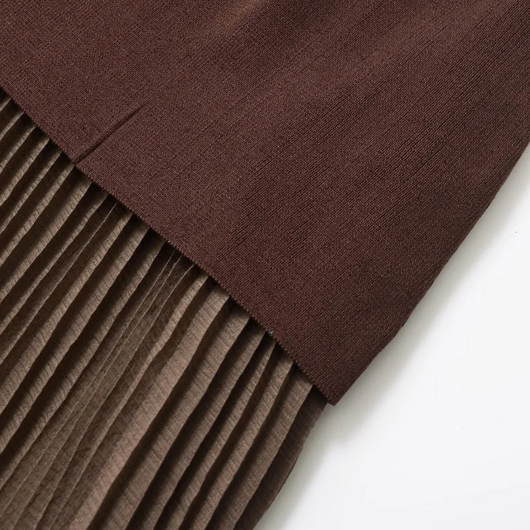 Elke | Sommerkleid mit kurzen Ärmeln und Patchwork-Design