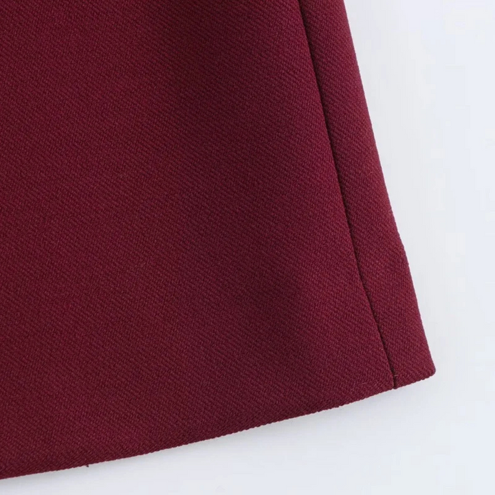 Ingrid | Ärmelloses, elegantes Midikleid mit Drapierung für Abend und Party