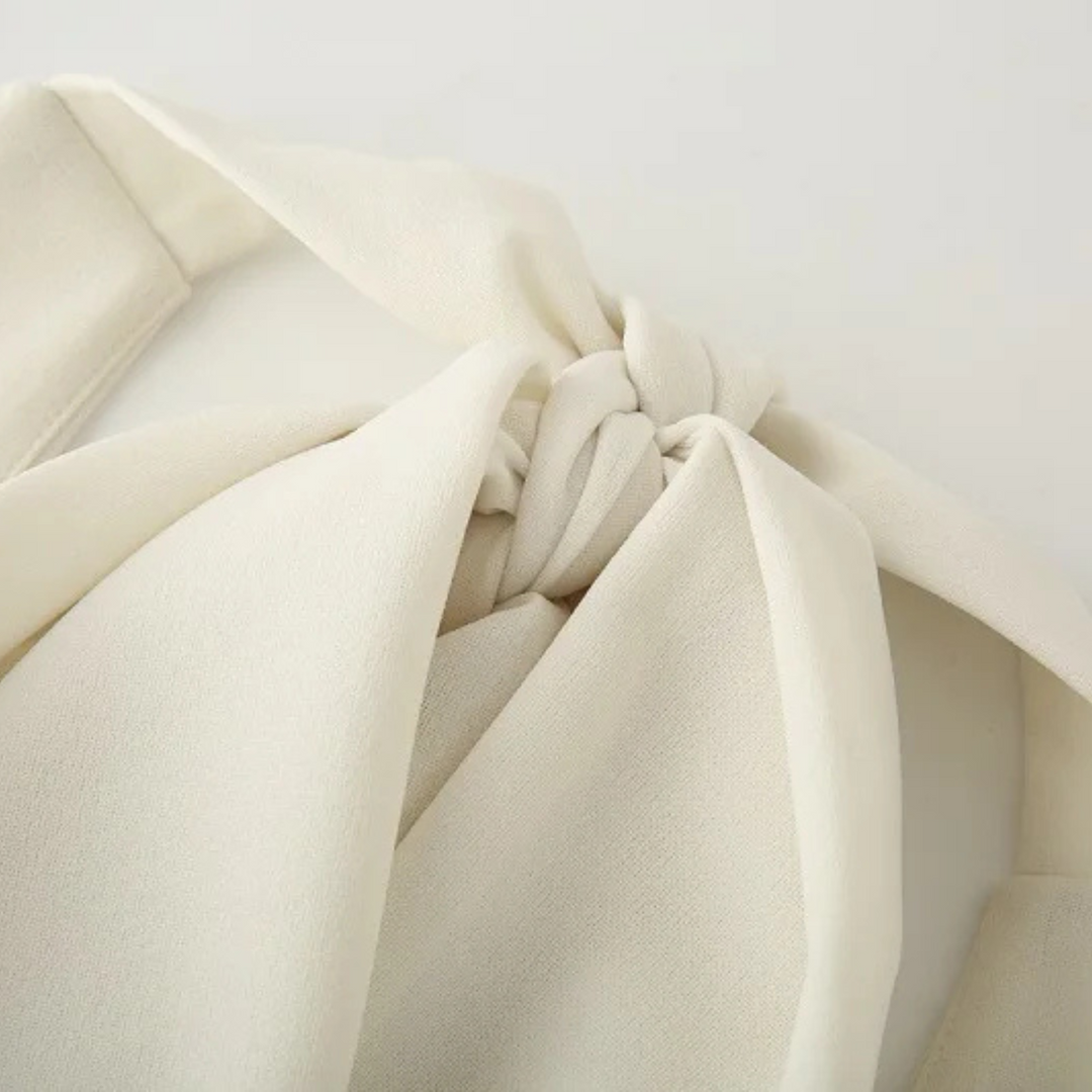 Heike | Rückenfreies, schulterfreies Sommer-Midikleid für elegante Abende