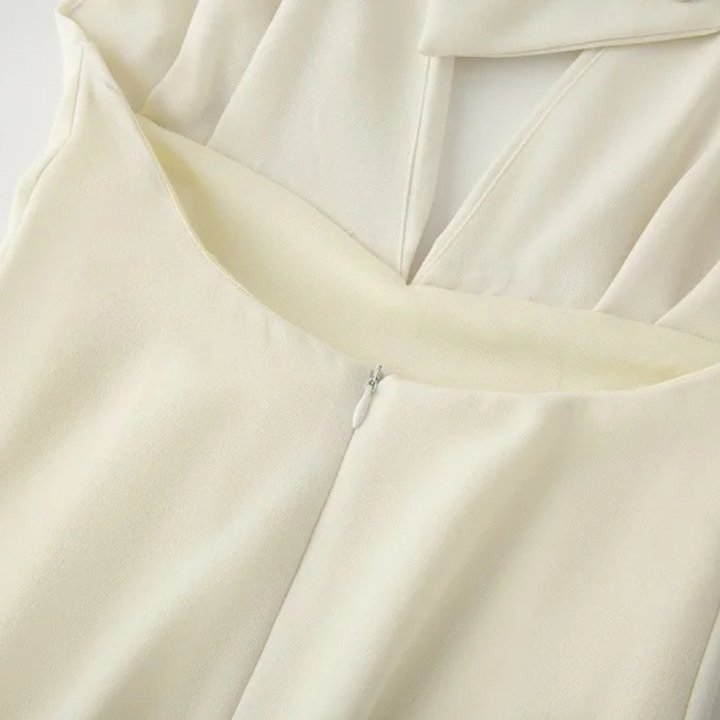 Heike | Rückenfreies, schulterfreies Sommer-Midikleid für elegante Abende